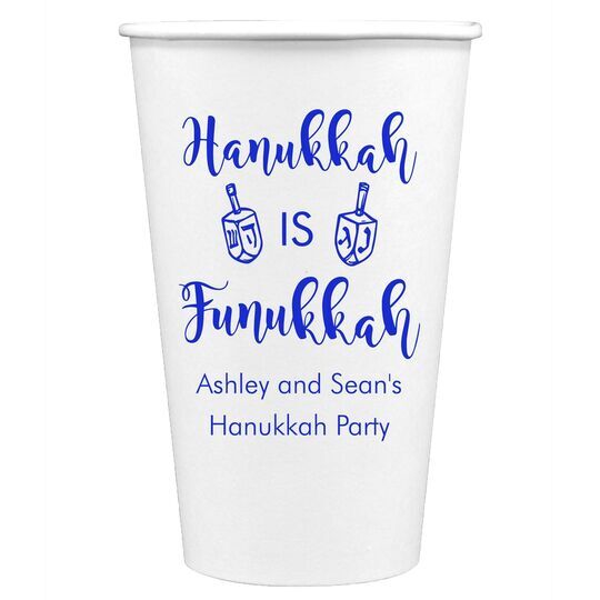 Hanukkah Is Funukkah Paper Coffee Cups